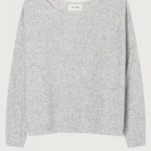 American Vintage Light Gray Crewneck Sweater